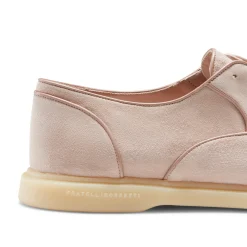 Hot Blush Pink Suede Lace-up Shoe | Damen SCHNÜRSCHUHE