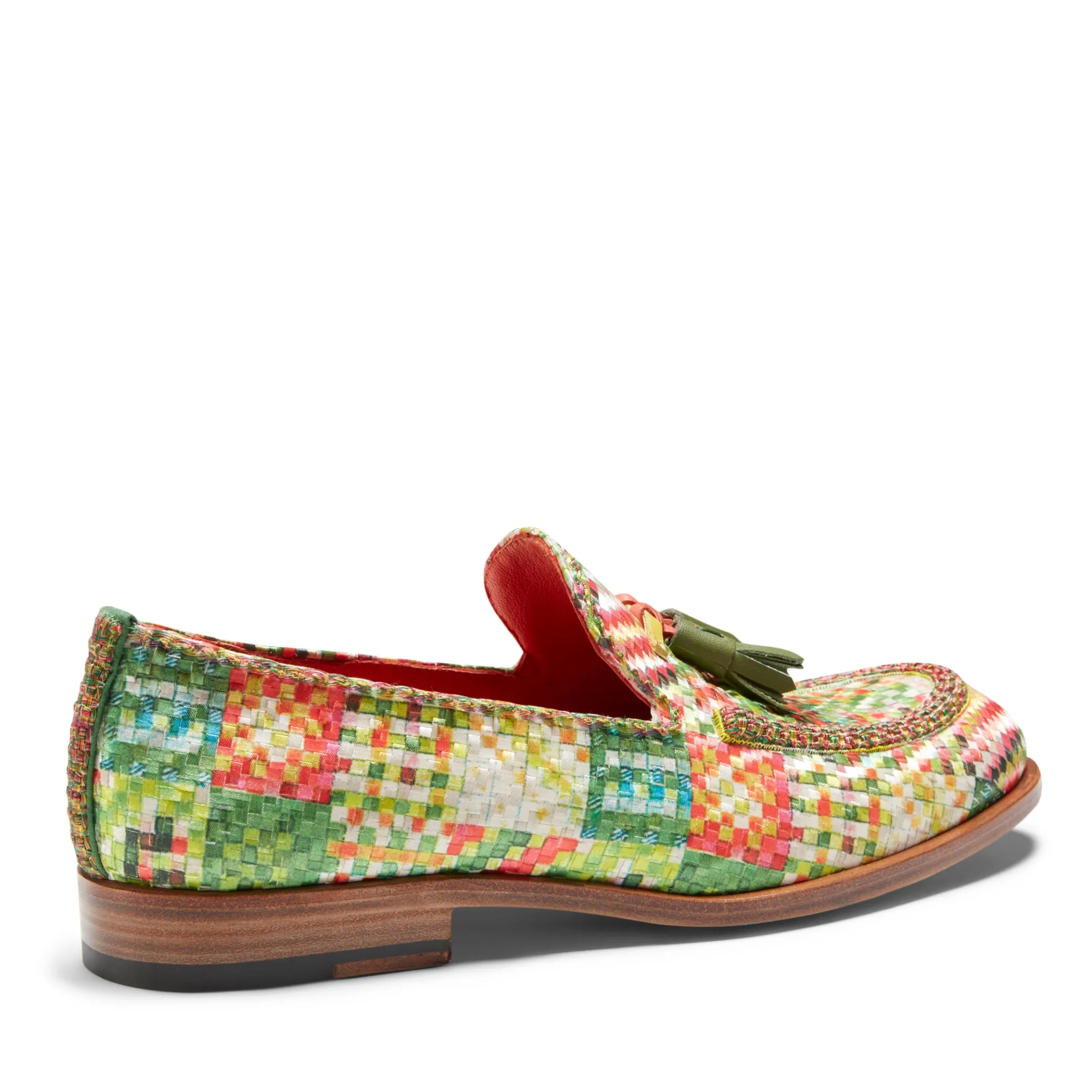 Store Brera Loafer In Green Embroidered Fabric | Herren BRERA|MOKASSINS