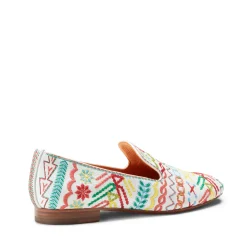Outlet Embroidered Multicoloured Leather Slippers | Damen SPECIAL EMBROIDERY|SLIP ON