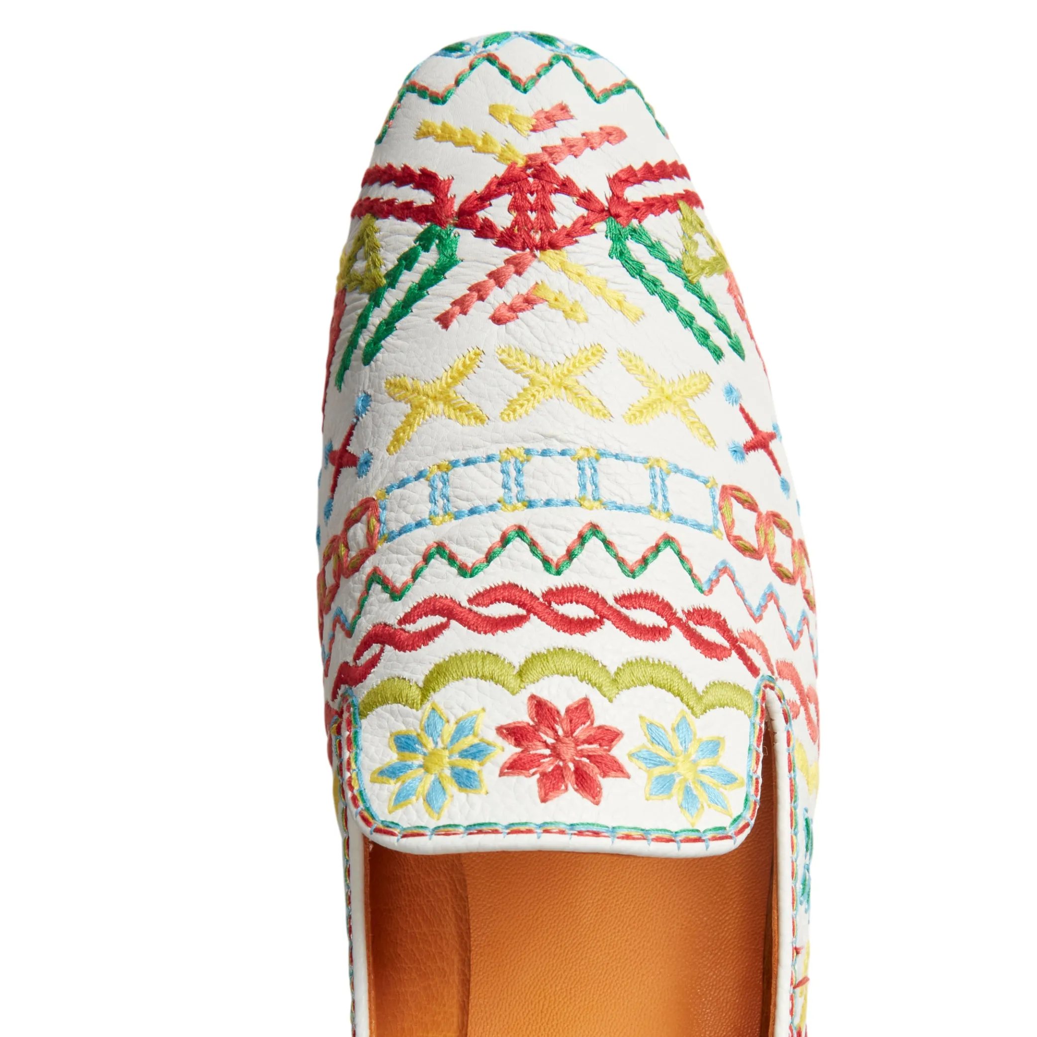 Outlet Embroidered Multicoloured Leather Slippers | Damen SPECIAL EMBROIDERY|SLIP ON