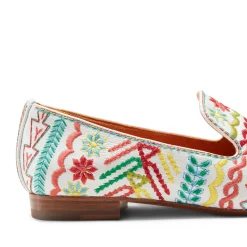 Outlet Embroidered Multicoloured Leather Slippers | Damen SPECIAL EMBROIDERY|SLIP ON