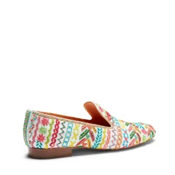 Outlet Embroidered Multicoloured Leather Slippers | Damen SPECIAL EMBROIDERY|SLIP ON