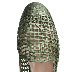 Clearance Green Woven Slipper | Damen ALLE SCHUHE|GARDEN PARTY