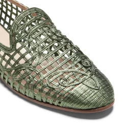 Clearance Green Woven Slipper | Damen ALLE SCHUHE|GARDEN PARTY