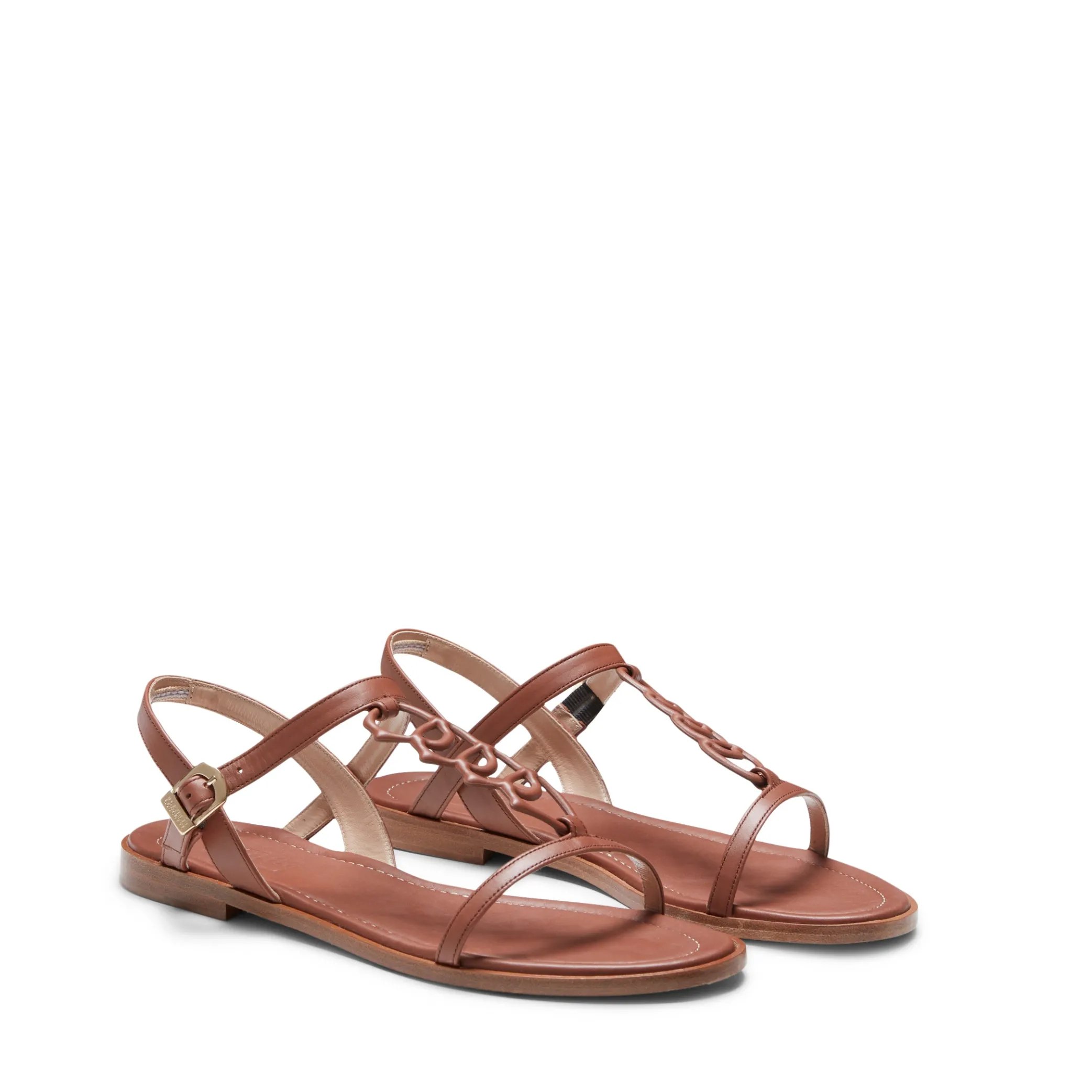 Sale Magenta Leather Sandal | Damen SANDALEN|MAGENTA