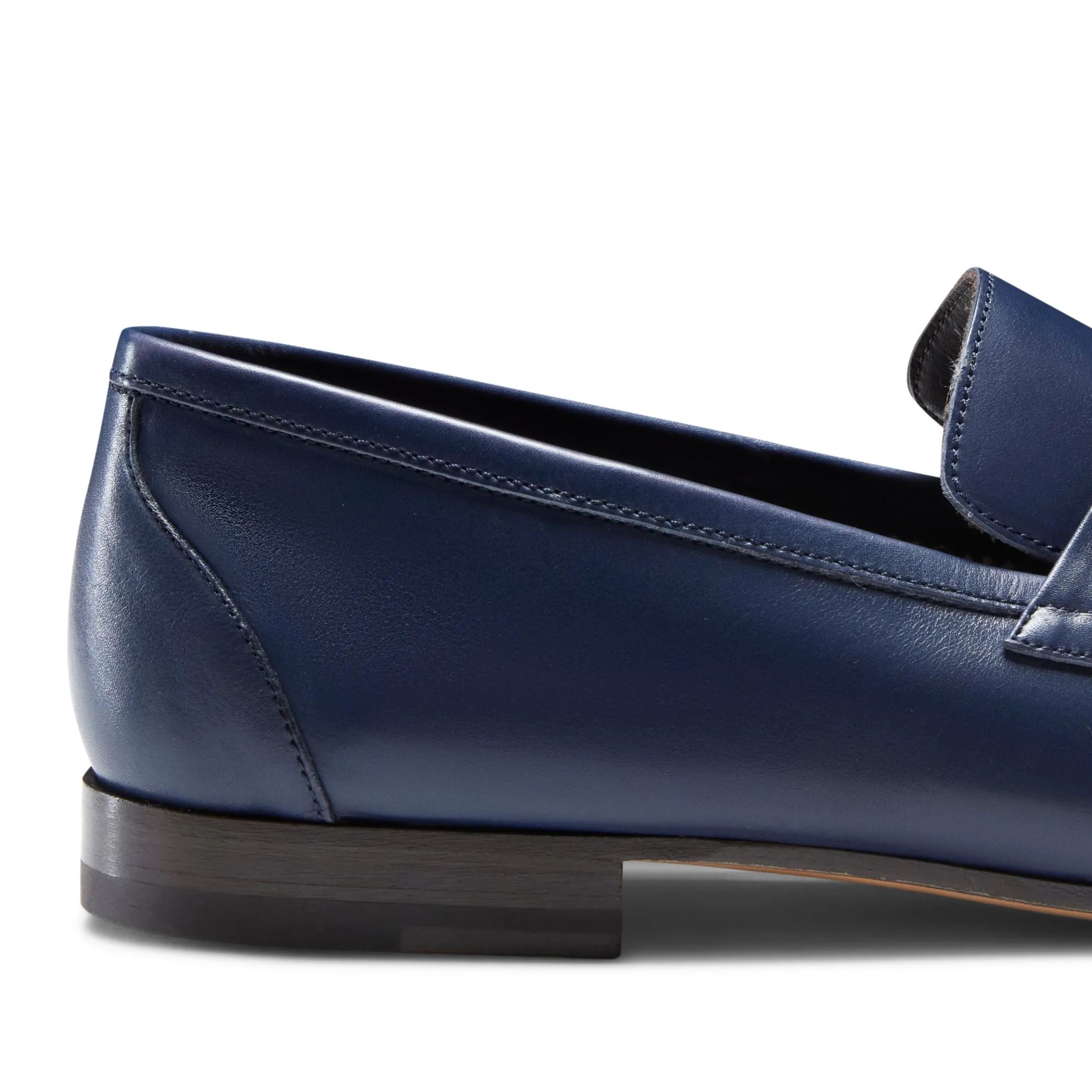 Online Men's Navy Blue Leather Loafer | Herren MOKASSINS