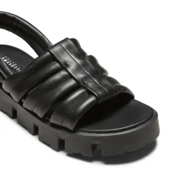 Fashion Milk-white Leather Sandal | Damen FLUFFY SANDAL|SANDALEN