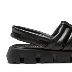 Fashion Milk-white Leather Sandal | Damen FLUFFY SANDAL|SANDALEN