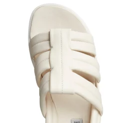 Best Milk-white Leather Sandal | Damen FLUFFY SANDAL|SANDALEN