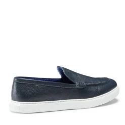 Clearance Mocassino Uomo In Pelle Blu- Herren LIGHTNESS STEPS|MOKASSINS