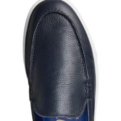 Clearance Mocassino Uomo In Pelle Blu- Herren LIGHTNESS STEPS|MOKASSINS