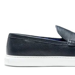 Clearance Mocassino Uomo In Pelle Blu- Herren LIGHTNESS STEPS|MOKASSINS