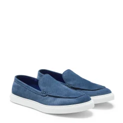 Online Mocassino Uomo In Suede Blu- Herren LIGHTNESS STEPS|MOKASSINS