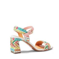 Best Multicoloured Embroidered Leather Sandal | Damen SPECIAL EMBROIDERY|SANDALEN