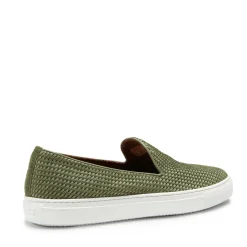 New Green Woven Suede Slipper | Herren LIGHTNESS STEPS|SLIP-ON