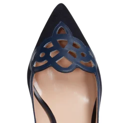 Cheap Sandalo Donna In Suede Blu- Damen TIMELESS ELEGANCE|PUMPS