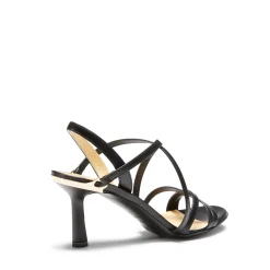 Outlet Sandalo Magenta In Pelle Colore Nero- Damen GARDEN PARTY|SANDALEN