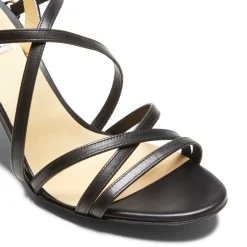 Outlet Sandalo Magenta In Pelle Colore Nero- Damen GARDEN PARTY|SANDALEN