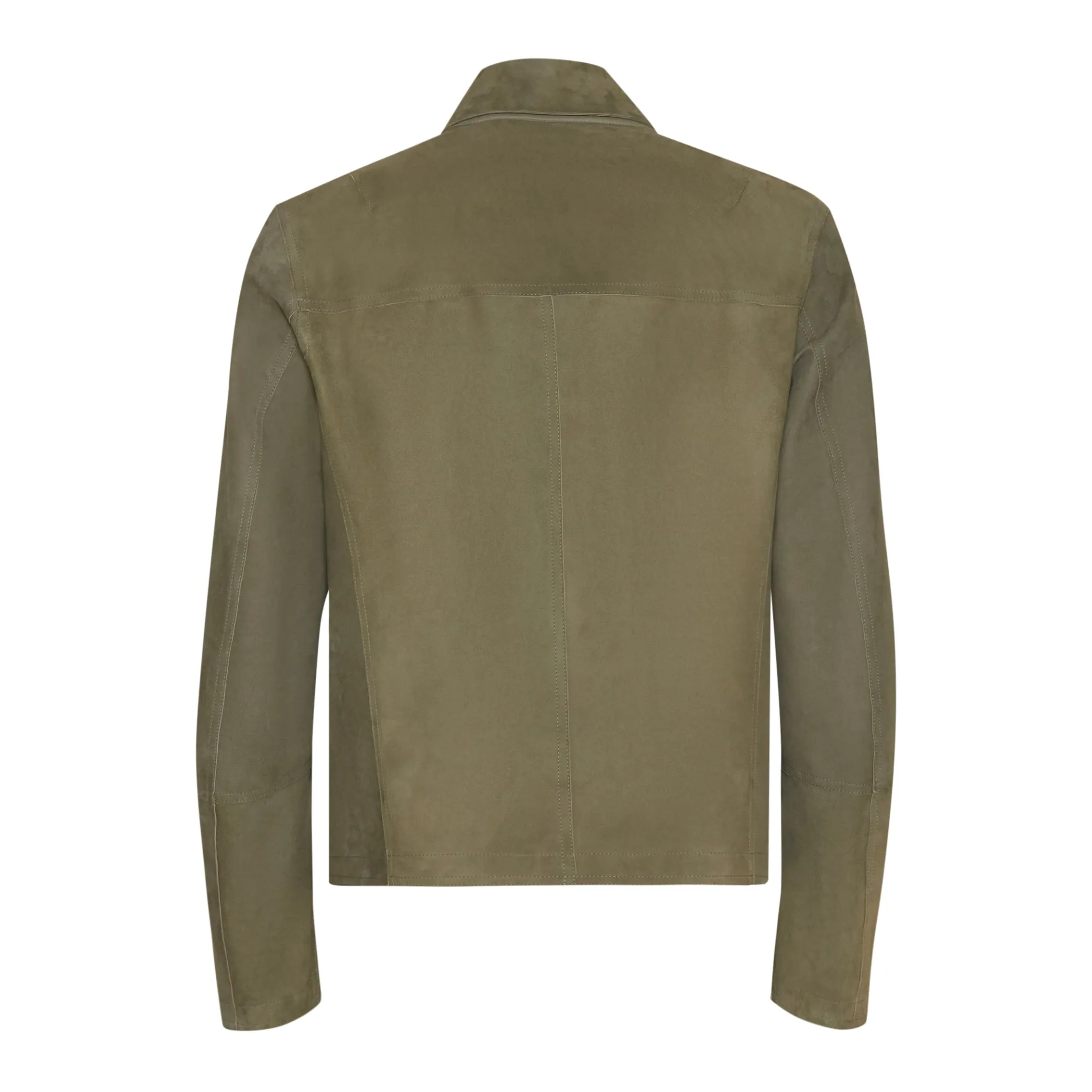 Outlet Green Suede Jacket | Herren KLEIDUNG