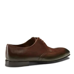 Cheap Tobacco Brown/green Leather Lace-up Shoe | Herren SCHNÜRSCHUHE