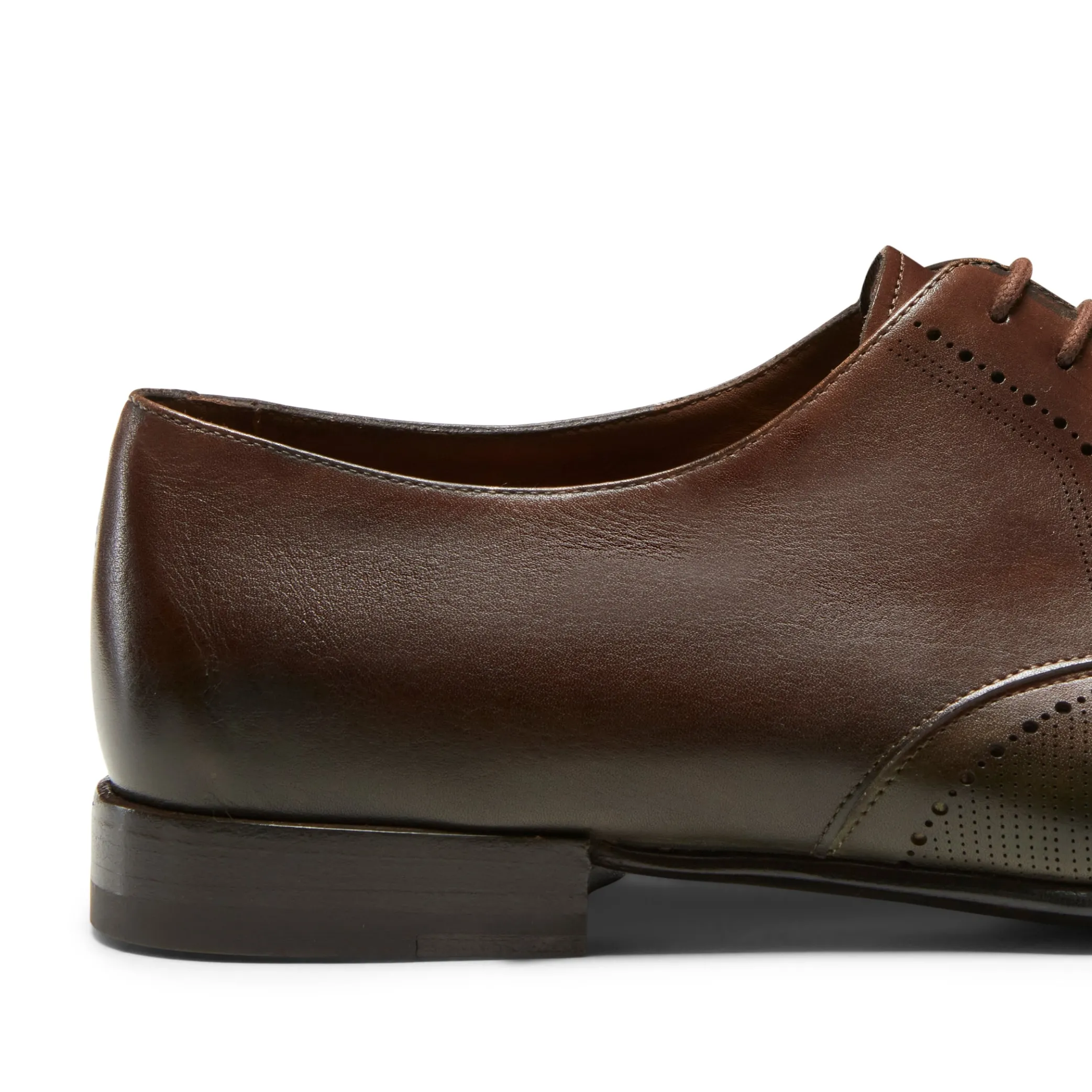 Cheap Tobacco Brown/green Leather Lace-up Shoe | Herren SCHNÜRSCHUHE