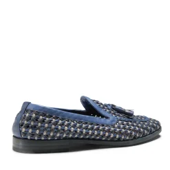 Fashion Woven China Blue Leather Brera Loafer | Herren MOKASSINS|ALLE SCHUHE