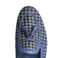 Fashion Woven China Blue Leather Brera Loafer | Herren MOKASSINS|ALLE SCHUHE