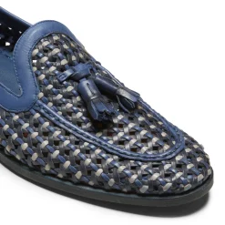 Fashion Woven China Blue Leather Brera Loafer | Herren MOKASSINS|ALLE SCHUHE